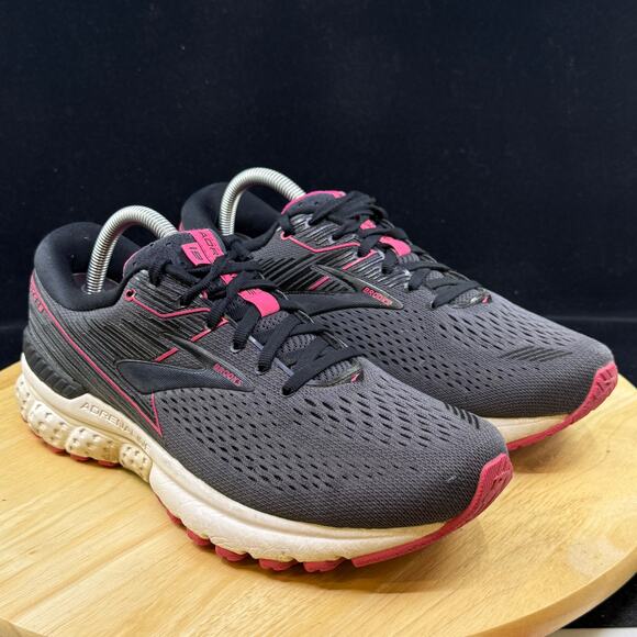 Brooks Adrenaline GTS 19 Women's Running Shoes Gray Pink 1202841B069 Size 10 B - Picture 5 of 10